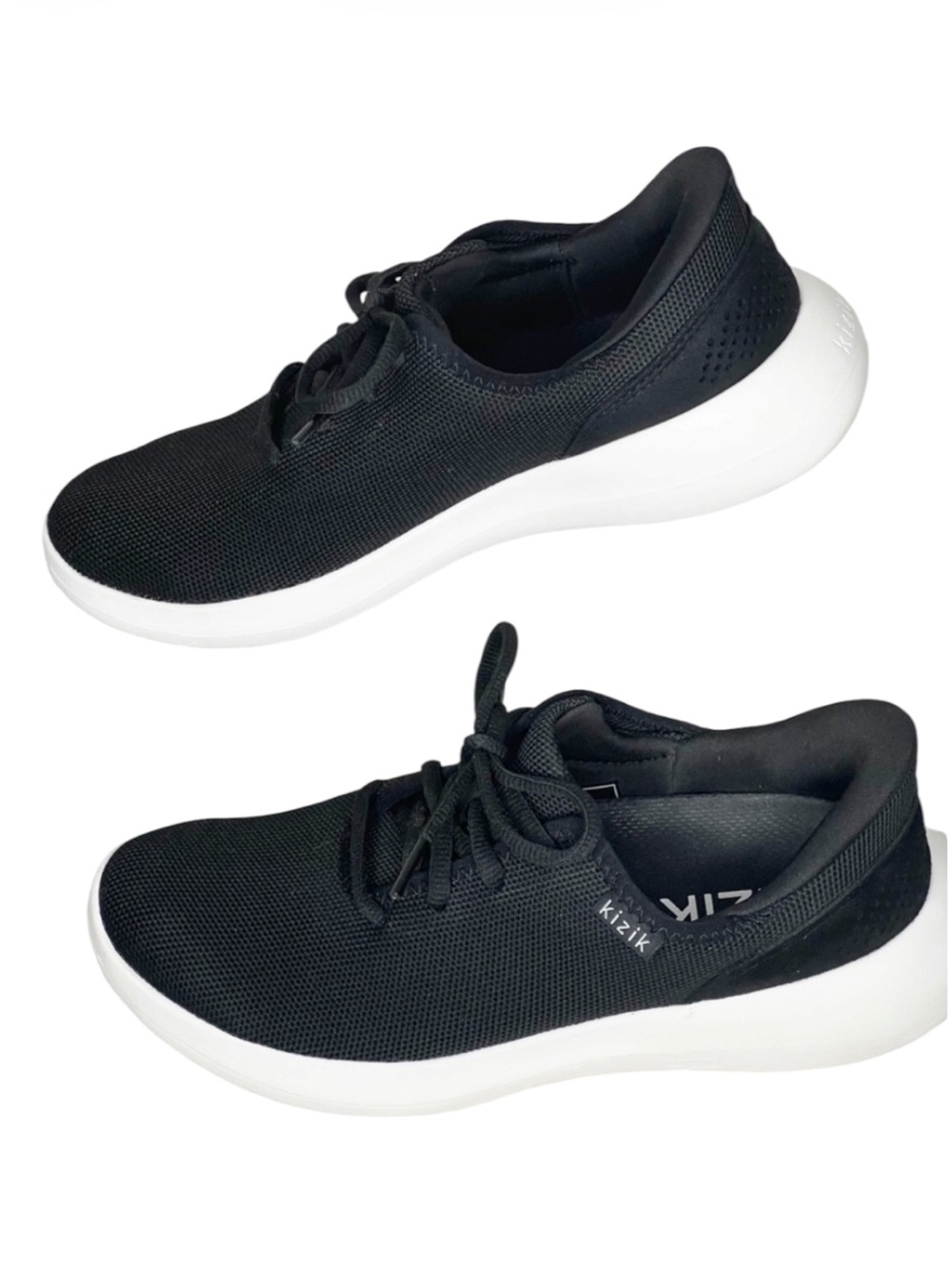 KIZIK Madrid Eco Knit Hands Free Black Sneakers Size W 7 M 5.5